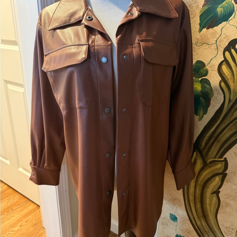 Steve Madden Chestnut Leather Jacket